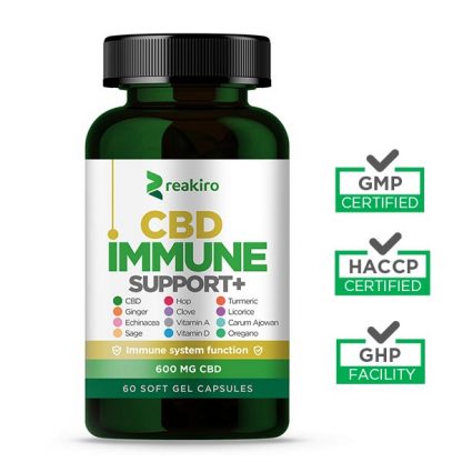 cbd capsules immune support 600 mg 60 pcs